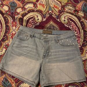 Bit & Bridle Light Blue Jean Shorts